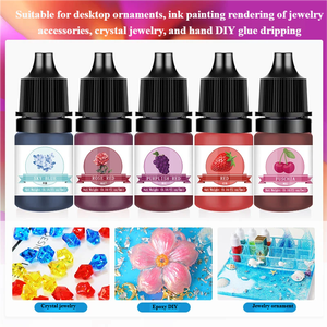 Pigmento de resina epoxi líquido al por mayor, 30 colores, 5 ml, pigmento de resina líquida altamente concentrado, tinte de resina para manualidades. - Product Image 5