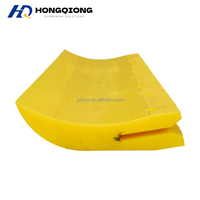 Lame de grattoir en polyuréthane Hongqiong à faible bruit, résistante aux chocs, à bord souple, anti-rayures, pour criblage minier, personnalisable