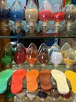 Granul PVC Berwarna Premium, Bahan Baku Masterbatch PVC Daur Ulang, Grade Cetakan Injeksi untuk Sepatu, Sandal, Pipa Air, dan Kabel