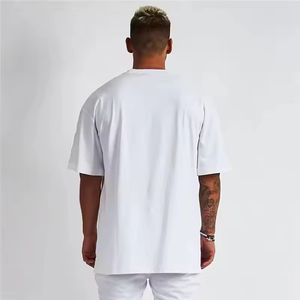 <b>Blank</b> Cotton Street Wear Tshirt Oversized Drop Shoulder T-shirt Custom High Quality Printing Heavy <b>Weight</b> T Shirt for Men - Product Image 3