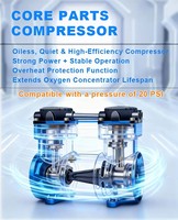 Appareil d'oxygénation vétérinaire, petit appareil d'oxygénation d'urgence pour clinique vétérinaire, 5 l/min pour poissons tropicaux, petits animaux et animaux de compagnie