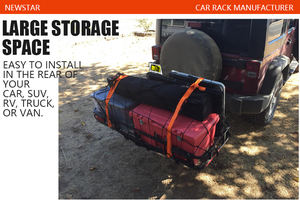 Portador de carga de montaje de enganche 60 "x 24" x 6 "estante de carga plegable bandeja de enganche trasero cesta de equipaje con capacidad de 500 LB compatible con 2" Rec - Product Image 3