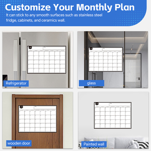 Tái Sử Dụng Hàng Tuần Hàng Tháng Lịch Trình Kế Hoạch Bảng Trắng Thể Loại Silicone Lịch Có Thể Tháo Rời Pet Nam Châm Để Làm Danh Sách Cho Nhà Văn Phòng Sử Dụng - Product Image 5
