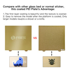 JanusBPS แผ่นเหล็กสปริง PEI สองด้าน (พื้นผิวและเรียบ) 235X235mm สำหรับเครื่องพิมพ์3D เตียงร้อน - Product Image 5