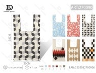 Gilet in Maglia da Donna con Motivo Geometrico, Abbigliamento Casual, 100% Acrilico, Lunghezza Regolare, Stile Pullover - Product Image 1