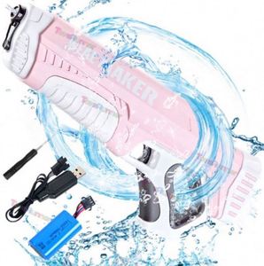 Pistola de Agua de Plástico con Rociador Automático Eléctrico, Juguete de Alta Presión para Juegos de Piscina y Fiestas al Aire Libre - Product Image 4