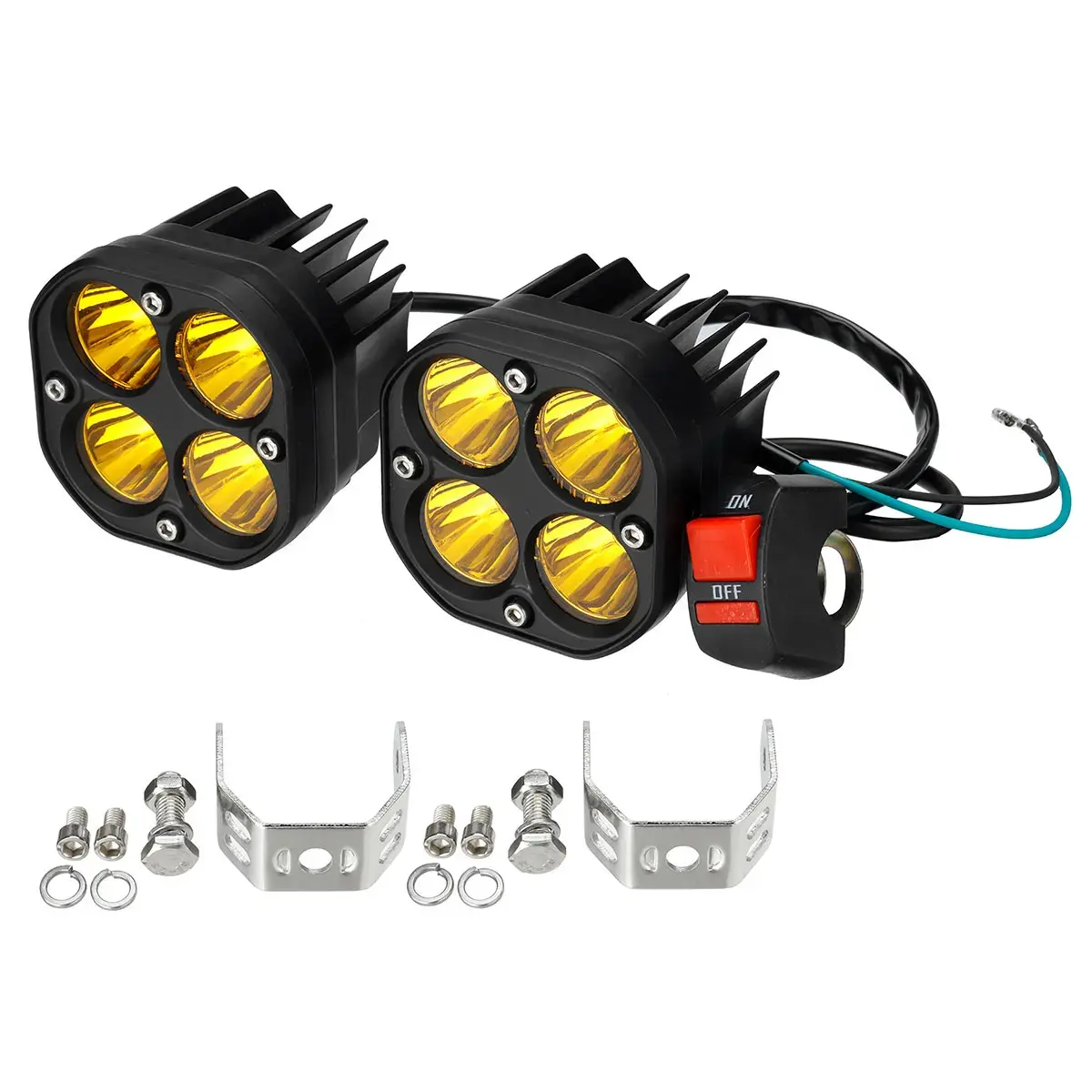 Amarillo con interruptor