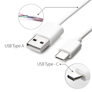 Cavo di ricarica rapida USB <span class=keywords><strong>A</strong></span> <span class=keywords><strong>a</strong></span> USB Type-C per telefono, colore bianco, cavo caricatore in rame puro, cavo di ricarica rapida Type-C. - Product Image 5