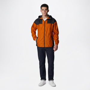 Custom Logo Winter Jackets for Men Waterproof Canvas Plus <b>Fleece</b> With Zip-Up Hood Windbreaker <b>Work</b> Clothes Outdoor Wear - Product Image 1
