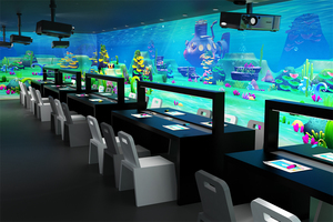 โปรเจคเตอร์ฉายภาพโฮโลแกรมดิจิทัลแบบโต้ตอบ AR ผู้เล่นหลายคนเกมวาดภาพที่มีชีวิตชีวา - Product Image 4