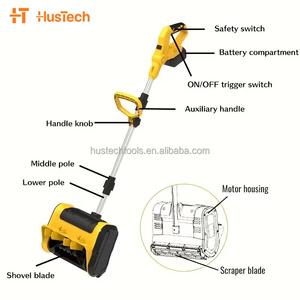 Outil de déneigement électrique portatif à piles avec moteur sans balais pour le balayage de la neige sur les routes et les trottoirs - Product Image 5