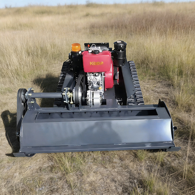 CE EPA Diesel Engine Grass Cutting Machine Agriculture Rubber Track Remote Control Robot Lawn Mower