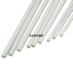 Pultrusion Fiberglass Reinforced <b>Plastic</b> FRP Flexible <b>Rod</b> for Agricultural Arch Shed - Product Image 1