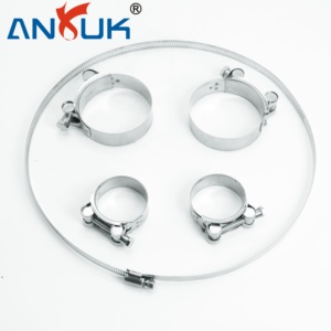 Abrazadera de Manguera de Acero Inoxidable Personalizada 304 316 de Grado Marino, Banda de <span class=keywords><strong>Tensión</strong></span> Ajustable de 18mm a 260mm para Tuberías de Motores de Barcos - Product Image 6