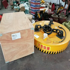 Китайский Магнитный подъемник диаметром 1 м магнит 1,5 т Магнитный подъемник постоянный электромагнитный подъемник