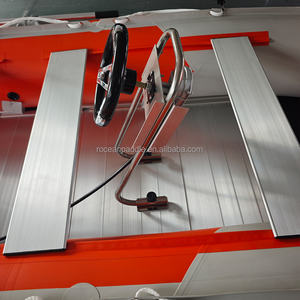 Bateau pneumatique de 4,80 m (16 pieds) en Hypalon avec <span class=keywords><strong>moteur</strong></span> <span class=keywords><strong>hors</strong></span>-<span class=keywords><strong>bord</strong></span>, en aluminium et PVC, idéal pour la pêche, les secours et les voyages sur rivière ou lac - Product Image 6