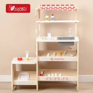 Doctor Center Pretend Medical Playsets Ensemble de clinique de jouets en bois pour enfants W10D887 - Product Image 4