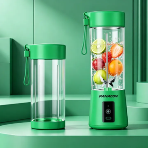 Mixeur-presse-agrumes portable 2-en-1 rechargeable USB/batterie 400 ml sans BPA, robuste, pour smoothies et glace pilée, facile à utiliser - Product Image 1