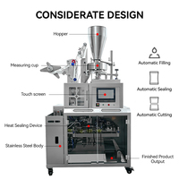 Machine d'emballage automatique pneumatique pour sachets intérieurs et extérieurs, machine de remplissage et de scellage pour sachets de café à suspendre