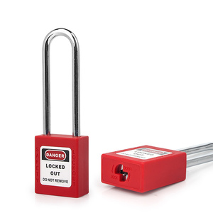 <span class=keywords><strong>Candado</strong></span> de seguridad industrial de 76 mm con grillete de acero, llave maestra, bloqueo y etiquetado, de nylon compuesto de color personalizado, con llave igualada - Product Image 1
