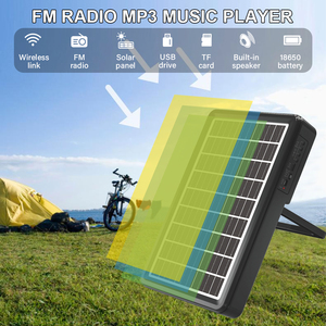 แผงเซลล์แสงอาทิตย์แบบพกพาสำหรับตั้งแคมป์ใช้พลังงานจากแบตเตอรี่ระบบแผงโซลาร์เซลล์ - Product Image 2