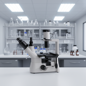 China <strong>Inverted</strong> Biological <strong>Microscope</strong> Factory Price <strong>Microscope</strong> for Laboratory and Hospital - Product Image 5