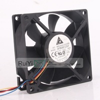 Ventilateur de refroidissement Delta 24V 48V DC12V 0.51A EC AC 80x80x25mm 8CM 8025 4 broches PWM à haut débit d'air pour châssis de processeur AFB0812SH-6M93