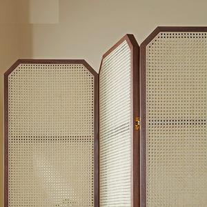 Paravents en rotin, séparateurs <span class=keywords><strong>de</strong></span> pièce, séparation pour la maison, le bureau, la chambre à coucher, <span class=keywords><strong>bois</strong></span>, 4 panneaux, paravents Byobu, séparateurs <span class=keywords><strong>de</strong></span> pièce pour la salle <span class=keywords><strong>de</strong></span> bain - Product Image 4