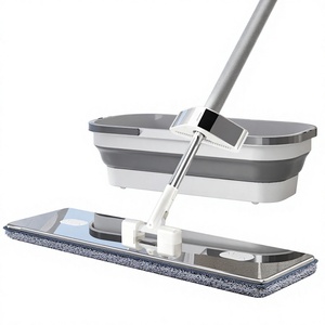 Mopa Plana Ecológica ORIGINAL con Cubeta, Cabezal de Microfibra, Sistema de Escurrido Deslizante, Rectangular, para Limpieza de Pisos - Product Image 4