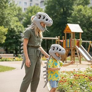 Divertente Peluche a Forma di Scheletro di T-Rex con Colonna Vertebrale Lunga, Costume con Copricapo per Halloween, Feste in Maschera, per Bambini, Adulti e Famiglia - Product Image 5