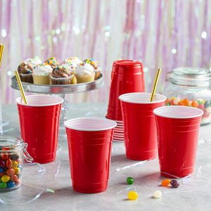 High Quality PP 50pcs 12/16oz Drinking Wine Disposable Disposable Party <b>Cup</b> Set - Product Image 4
