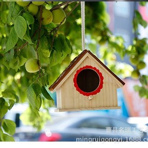 Wooden <b>Bird</b> House 19x16.3x15.8cm Durable Outdoor Hanging Nest For Home Garden Decor - Product Image 1