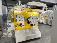 Machine d'impression flexographique automatique JR-1521 pour étiquettes de vêtements en tissu polyester et coton, 2 + 1 couleurs, pour étiquettes d'entretien