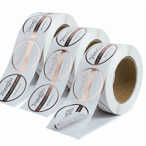 ฉลากอาหารฟอยล์ทองหรูหราแบบกำหนดเอง, สติกเกอร์เคลือบ UV นูน สำหรับบรรจุภัณฑ์กล่องของขวัญคาเวียร์และทรัฟเฟิลระดับพรีเมียม - Product Image 2