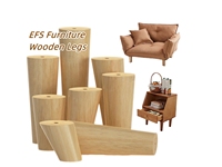 Pieds en bois, nouveau, moderne, en forme de chevet, en chêne, massif, rond, pour manger, café, pieds en bois, pour meubles de Table, vente