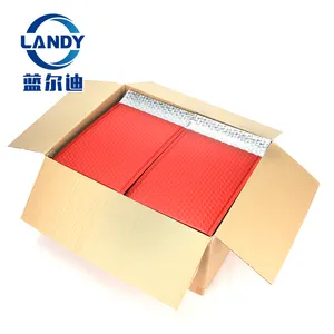 A2 Red Small Plastic Matte Envelope Custom Bubble Polymailer