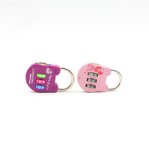 Mini de dibujos animados Digital a 3 combinación de contraseña candado para mochila SG-0225