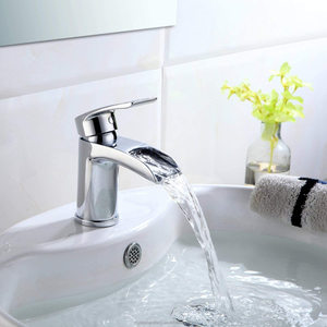 <span class=keywords><strong>Grifos</strong></span> de lavabo y <span class=keywords><strong>grifos</strong></span> de cascada para bañera, mezclador monobloque para baño y lavabo con caño semiabierto, cromado - Product Image 2