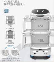 Robot de livraison autonome Hot Keenons W3 W3 Lite pour hôtels, avec ascenseur et livraison sans contact d'articles multi-compartiments - En stock