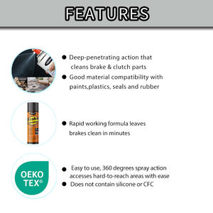Sprayidea 109 Fábrica profesional Auto Detailing Aerosol Limpiador de frenos para limpiar frenos de automóviles en el embalaje Uso de transporte - Product Image 2