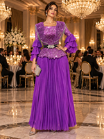 Ensemble de vêtements pour femmes Miyaki, élégant, à franges, à volants, à manches carrées, col carré, plissé, deux pièces, décontracté, grande taille