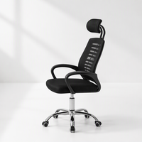 Chaise de bureau, chaise d'ordinateur, chaise pivotante pour usage domestique, chaise de conférence, chaise à dossier en maille, chaise ergonomique avec appui-tête, moderne