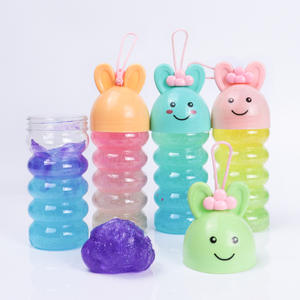 CHENXI - Slime Transparente de Gelatina con Diseño de Conejito, 100 % Seguro, Reutilizable, Ecológico, para Niños, 4 Colores, Alivio del Estrés - Product Image 2