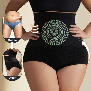 Culottes taille haute sans couture respirantes écologiques pour femmes grandes tailles Contrôle du ventre Shapewear Post-partum <span class=keywords><strong>Body</strong></span> Shaper amincissant - Product Image 1