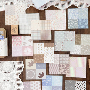 100 Sticky Notes Per Pack Sunny Days Series Lightly Retro DIY Decorative <strong>Backgrounds</strong> - Product Image 1