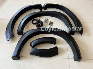 عالية الجودة حاجز مشاعل لفورد رينجر 2022 Wildtrak ABS ماتي الأسود <span class=keywords><strong>6</strong></span> قطعة عجلة قوس درابزين مضيئة اكسسوارات السيارات - Product Image 6