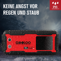 GOOLOO Portable GT4000S 4000Amp 99.2WH PD100W 12V Écran numérique étanche Démarreur de secours semi-robuste pour moteur diesel de camion