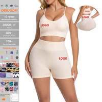 Ensemble de yoga push-up léger et confortable pour femme, vêtements de sport sans couture taille haute personnalisés pour le rehaussement des fessiers