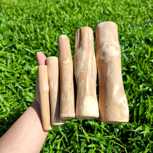 Jouet à mâcher pour chien en bois de café, écologique et durable, design simple, taille moyenne, utilisation en intérieur, nettoyage des dents, Eco2go Vietnam Polybag - Product Image 1