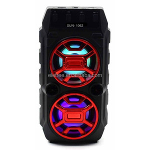 Eletree OEM chuyên nghiệp di động Đảng Boombox âm nhạc không dây máy nghe nhạc <span class=keywords><strong>S</strong></span> loa siêu trầm DJ <span class=keywords><strong>karaoke</strong></span> loa với đôi Microphone - Product Image 1